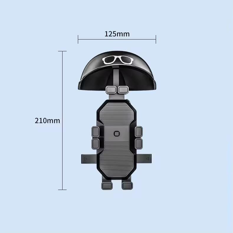Rain-Proof Bike Mobile Holder with Sun Shield | Anti-Vibration Lock Mount