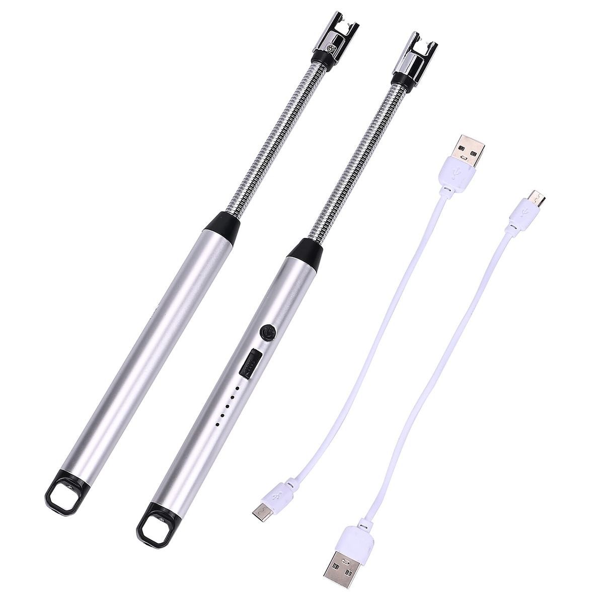 Rechargeable Windproof Electric Gas Lighter (USB Charging, Flexible Neck)